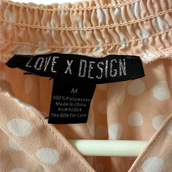 NWT Pink Polka Dot Blouse - Picture 3 of 4